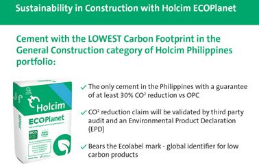 ecoplanet cement|Holcim Philippines launches green cement ECOPlanet.